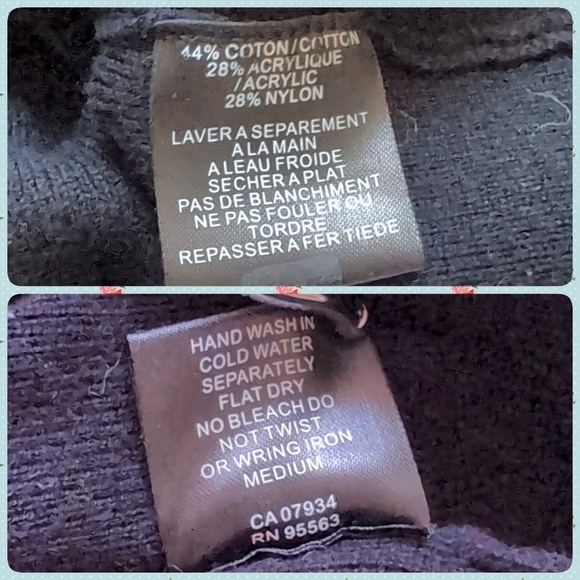 ๐2/$15๐ Simon Chang The Collection Black Sweater with Beads Embroidery Detail - Picture 6 of 6